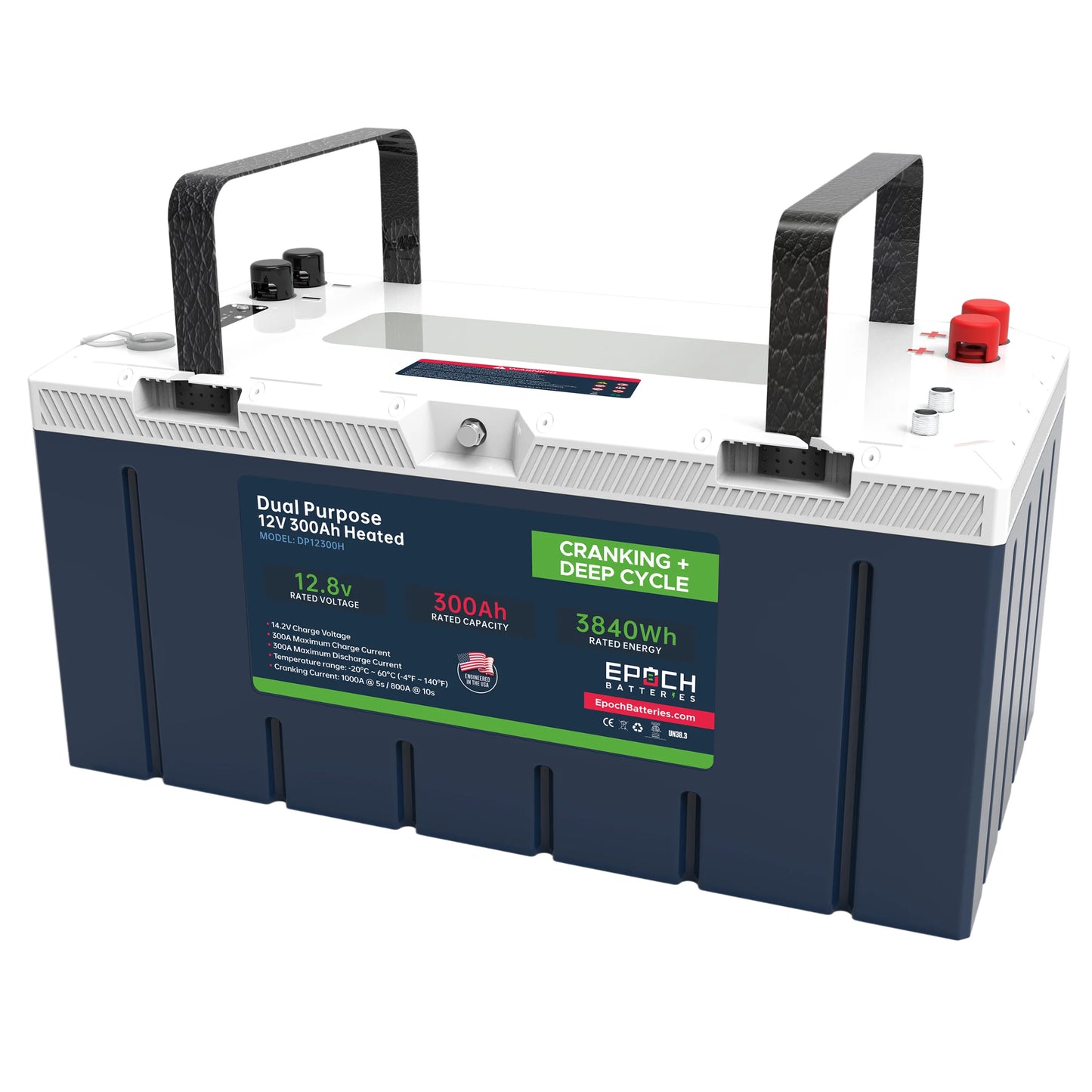 12V 300Ah Cranking & Deep Cycle Lithium Battery (Dual Purpose) - Pro Series