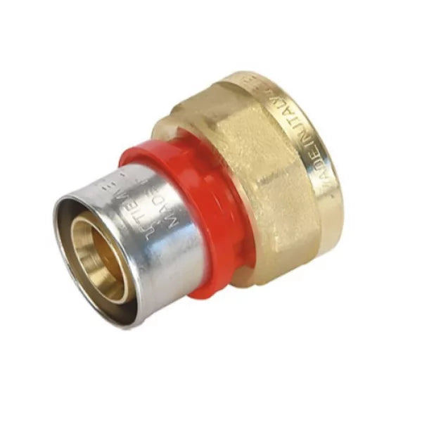Straight Press to female thread Coupling for Metric Multilayer Pipe