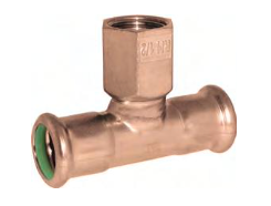 Branch tee "T" with Female BSP outlet - CuNi (Copper-Nickel)