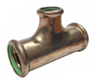 Tee "T" with reduction - CuNi (Copper-Nickel)