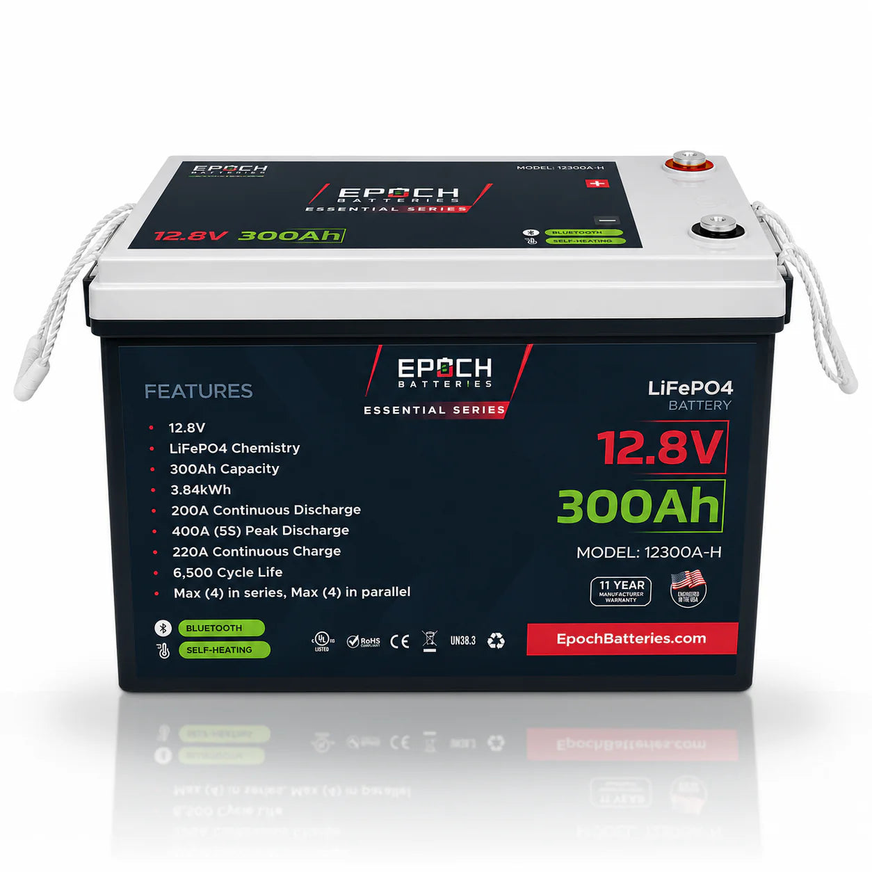 12V 300Ah Essential Series LiFePO4 Battery (3.84kWh) - ETA JULY 25