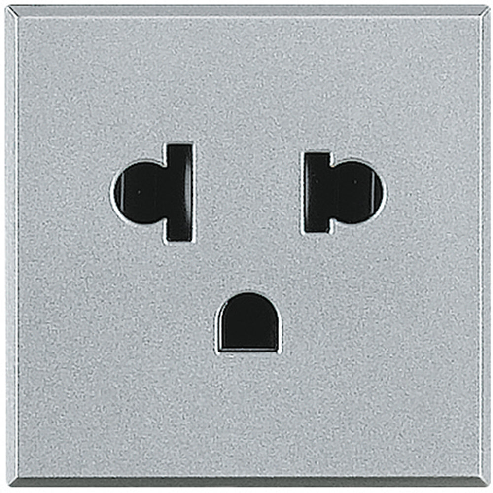 Bticino - Socket universal 2P+T 16A 127/250 Vac - Euroamerican standard