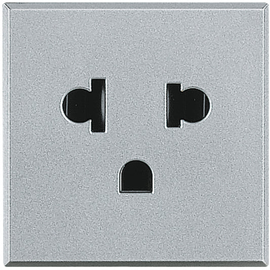 Bticino - Socket universal 2P+T 16A 127/250 Vac - Euroamerican standard