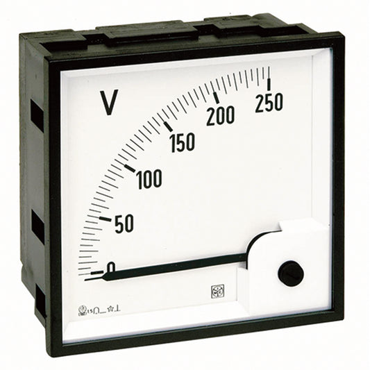 BTicino / IME RQ72M Analogue DC Voltmeter (0–40V Direct)