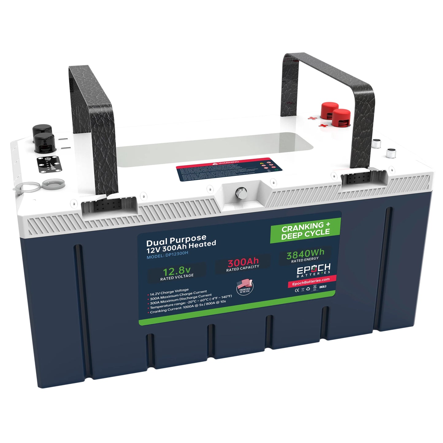 12V 300Ah Cranking & Deep Cycle Lithium Battery (Dual Purpose) - Pro Series