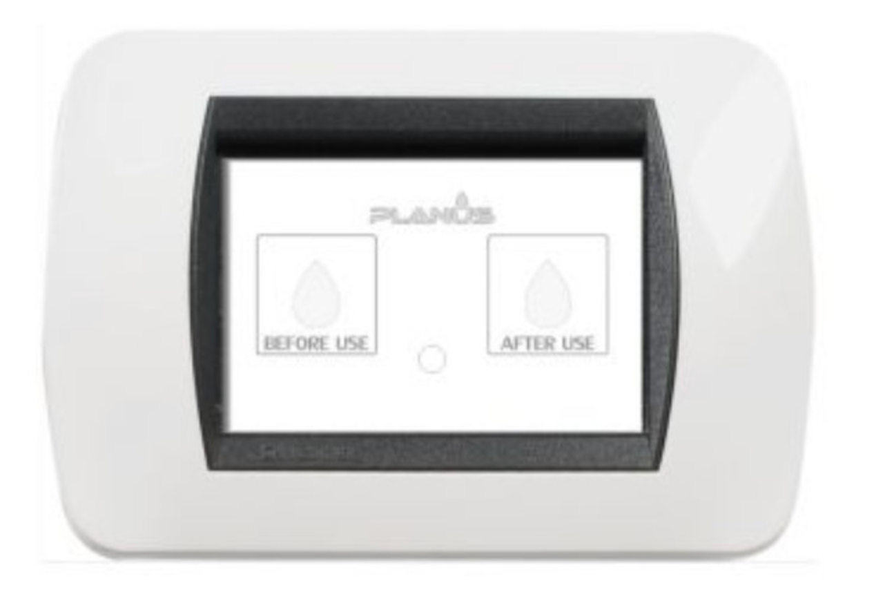 Planus "Slim" 2-Button Marine Toilet Control Panel