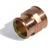 Female adaptor - CuNi (Copper-Nickel) or Stainless Steel