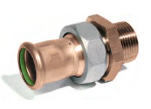 Union straight Male connector - CuNi (Copper-Nickel)