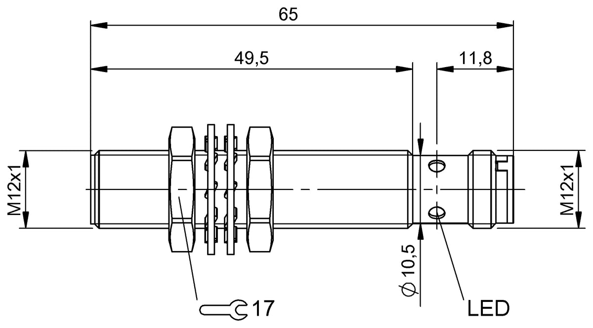Balluff - BES0068 Inductive Proximity Sensor (BES M12MI-PSC40B-S04G)